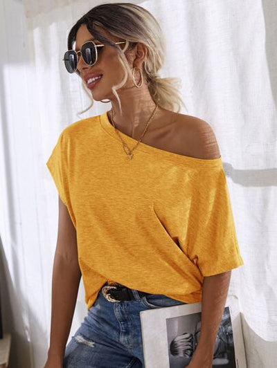 BELL Batwing Sleeve Solid Tee