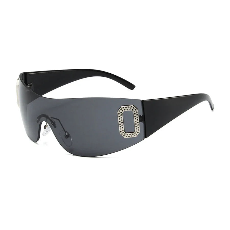 Y2K Rimless Goggle Luxury Sunglasses