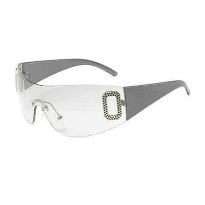 Y2K Rimless Goggle Luxury Sunglasses